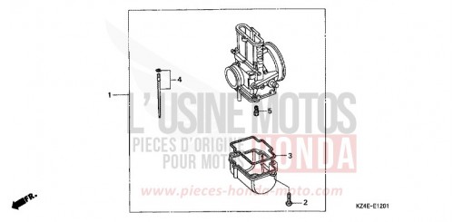 CARBURATEUR EN OPTION NECESSAIRE DE PIECES CR125RY de 2000